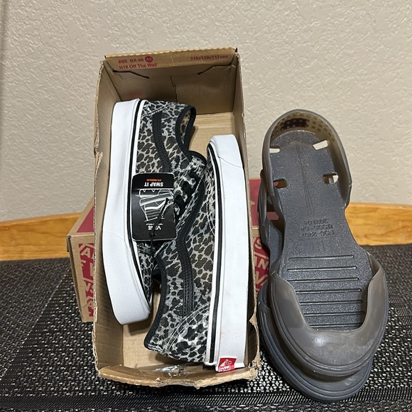 Vans Old Skool leopard-print sneakers swap it Modular sheer upper material - Picture 6 of 7